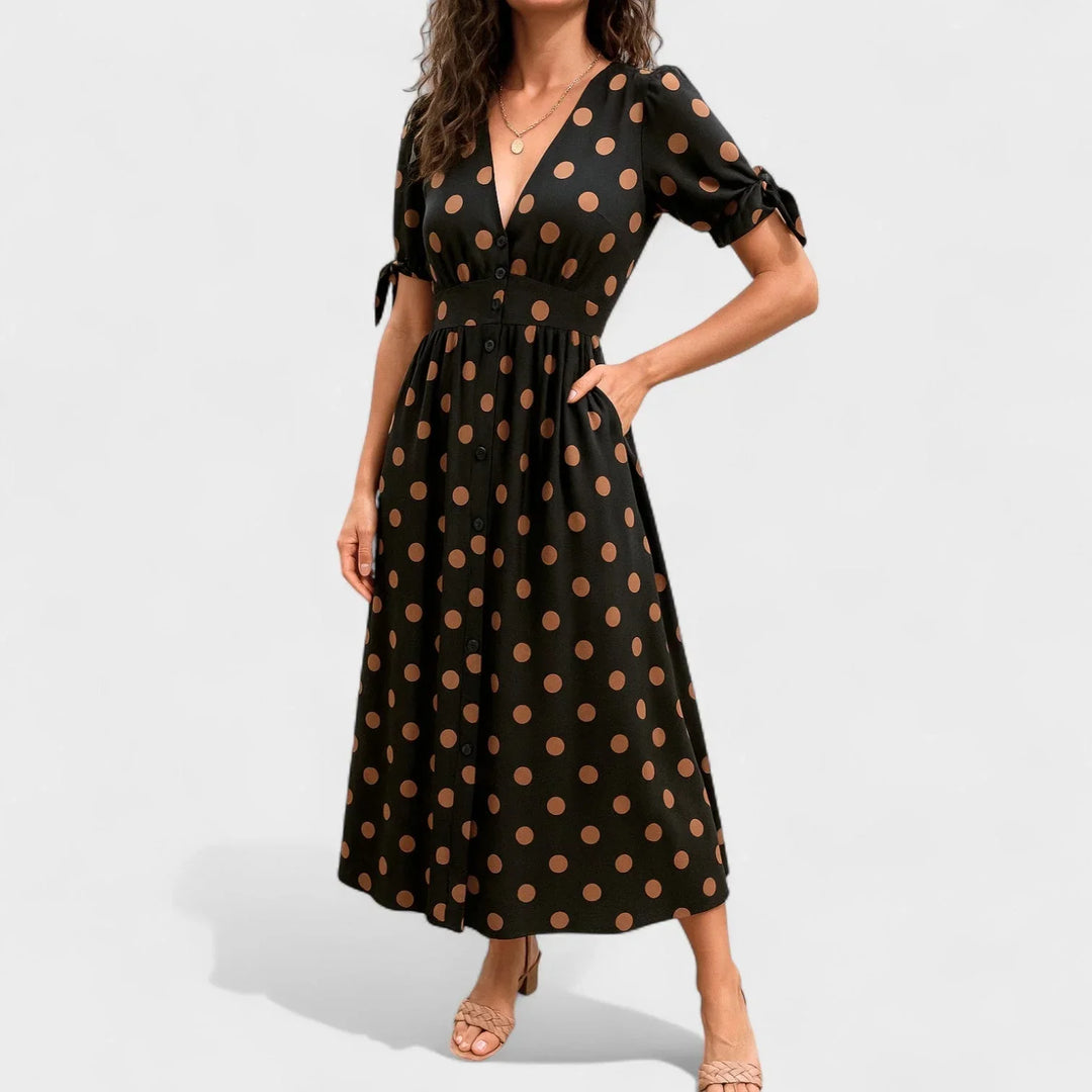 Valentina™ | Moderní puntíkované šaty