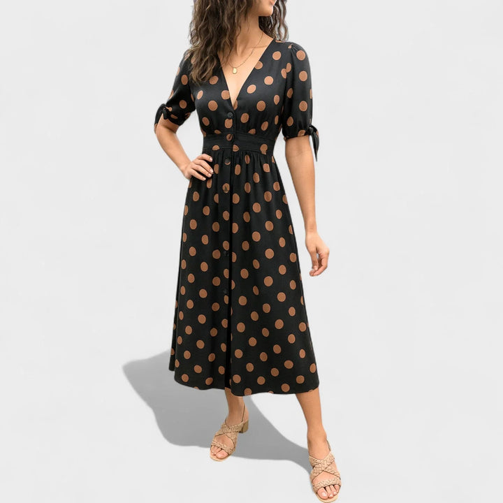 Valentina™ | Moderní puntíkované šaty
