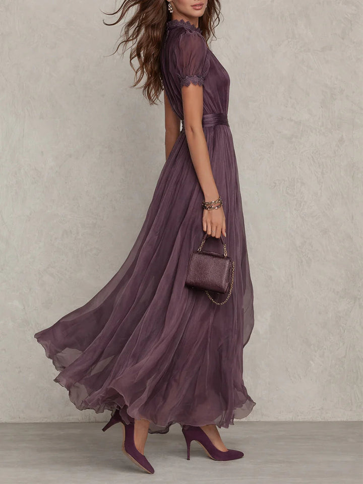 Ashley | Elegantní vintage maxi šaty z šifonu