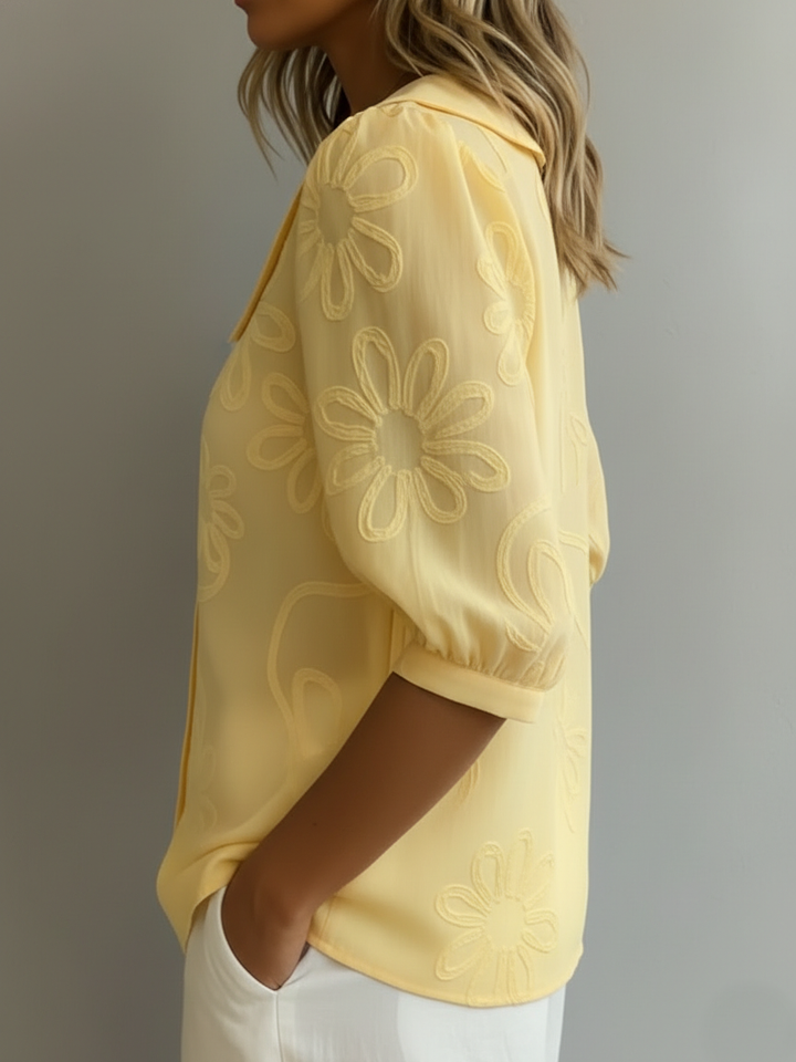 Aurélie™ — Elegantní květinová lehká blůza