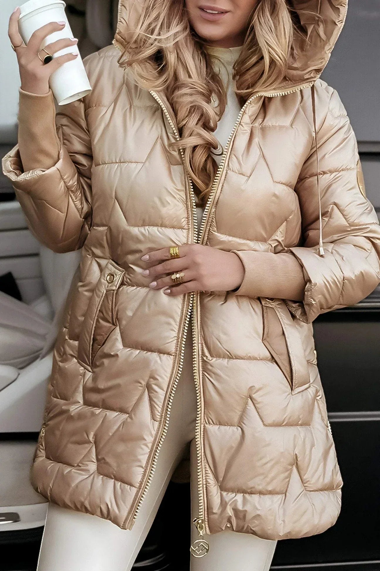 Romana™ | Elegantní zimní kabát s kapucí
