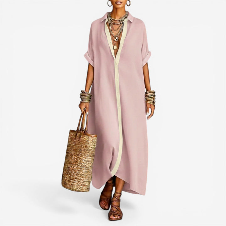 Noelle™ | Lehký elegantní set s širokými nohavicemi